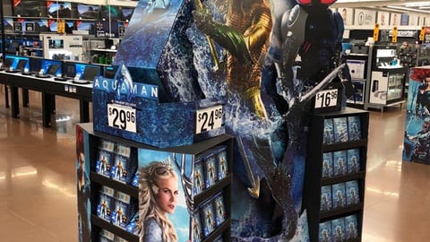 Warner Bros. 'Aquaman' Walmart Floorstand